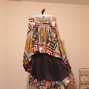 Print African skirt